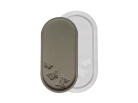 Molde silicona bandeja ovalada con mariposas